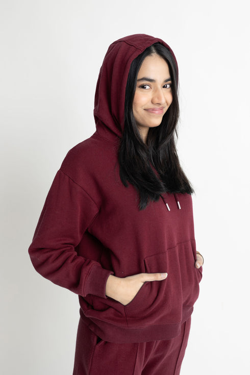 Maroon Sweat Set